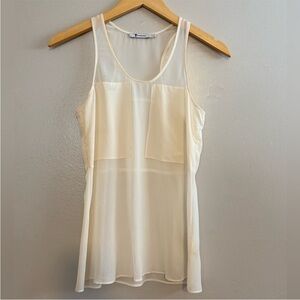 Alexander Wang Sheer Ivory Top